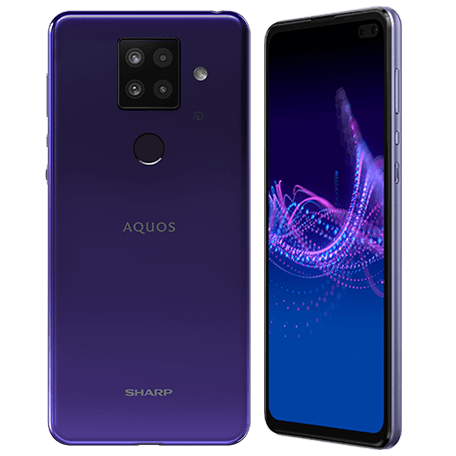 AQUOS sense4 plus パープル set